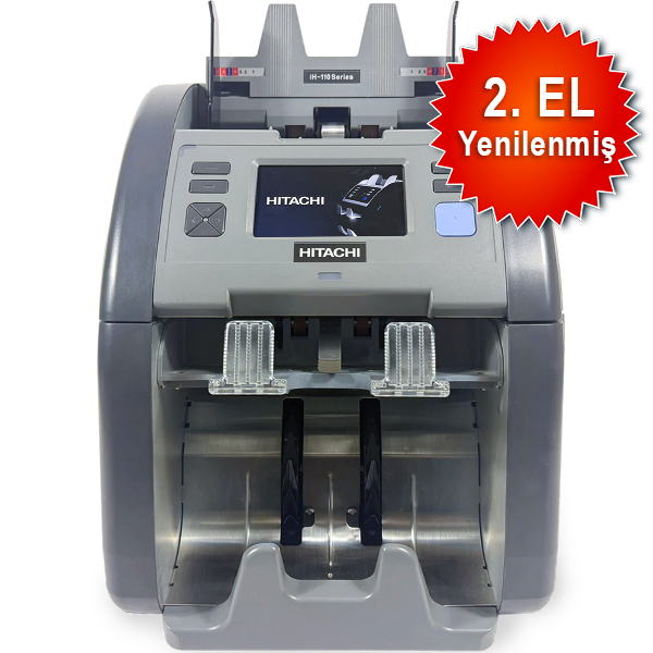 Hitachi I-Hunter IH-110 İki Katlı, 20 Ülke Kombinasyonlu Karışık Para Sayma Makinesi (Yenilenmiş - 1 Yıl Garantili)