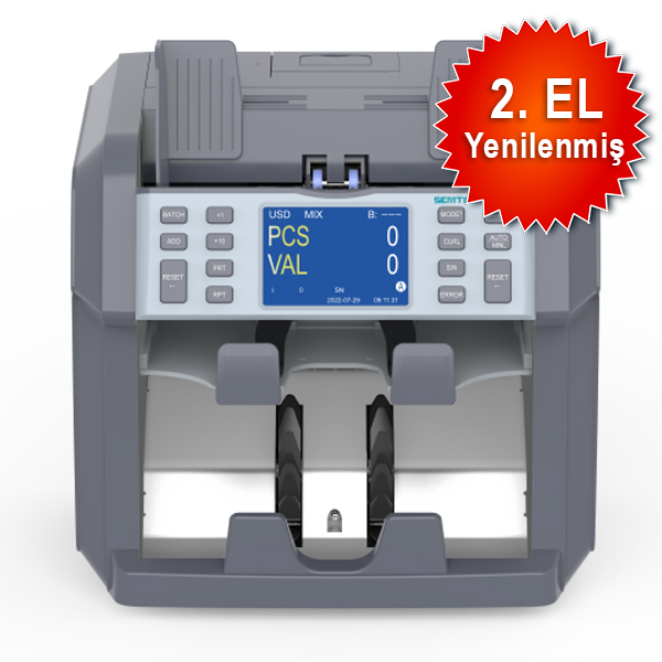 Semtom ST-4025 İki Katlı Tam Otomatik Karışık Para Sayma Makinesi (Yenilenmiş - 1 Yıl Garantili)